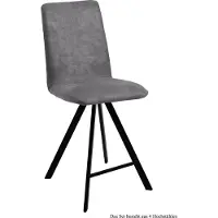 58 aufm Kessel Thekenstuhl (4er-Set) Deedee 47x109x60 Schwarz/Grau