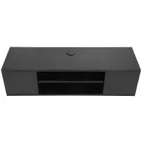 Kkmoon Schwarzer TV-Schrank Wandmontierte TV-Ständer Wohnzimmer TV-Ständer Tisch Wohnmöbel