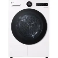 LG RHX7010TWB, Freistehend, Frontlader, Wärmepumpe, Weiß, Drehregler, Berührung, Schwarz