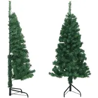 vidaXL CLORIS NEW 120 cm - Christbaum - Künstlicher Eck-Weihnachtsbaum Grün 120 cm PVC