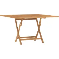 Syfax Gartentisch Klappbar 110x110x75 cm Massivholz Teak