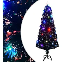 vidaXL BEI CLORIS Weihnachtsbaum mit Beleuchtung und Ständer 240 cm Glasfaser 2024 Neu4618782