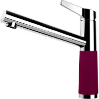 Markenlos Küchenarmatur SC-510 Berry – farbige Niederdruckarmatur mit Festauslauf
