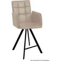58 aufm Kessel Thekenstuhl drehbar (8er-Set) Devalyn 52x108x60 Schwarz/Natur