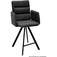 58 aufm Kessel Thekenstuhl (4er-Set) Delicia 52x109x60 Schwarz/Anthrazit