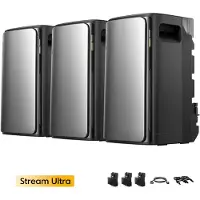 EcoFlow Balkonkraftwerk Speicher, 3x Stream Ultra 1920Wh All-in-One Speicher für Balkonkraftwerk mit 3x Smart Meter,2300W AC Ausgang, 4-MPPT, 0% VAT