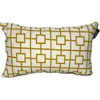 Madison Sierkussen 45x25 cm Block weiß/gelb