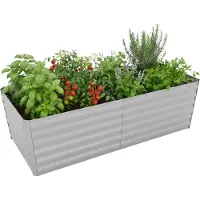 Northix Verzinktes Hochbeet 57x180x90cm