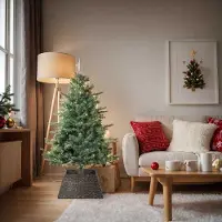 Prolenta Maison Exclusive - Weihnachtsbaumkragen Quadratisch Schwarz 60 x 60 x 28 cm