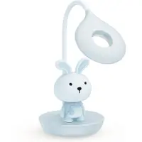 Luxus Europe - Nachtlampe Kinderzimmer Bunny Mini Blau - Kabelloses LED-Nachtlicht für Kinder – USB-C wiederaufladbar