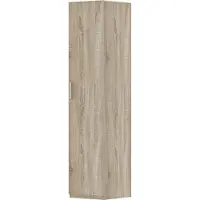 Meublorama RU-MIKE-6801-2*1C/33KG, 5 Regale, 1 Tür(en), Braun, MDF-Platten, 420 mm, 400 mm