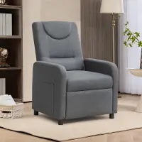 Great han Relaxsessel Fernsehsessel Ruhesessel Liegesessel mit Liegefunktion Verstellbar Dunkelgrau