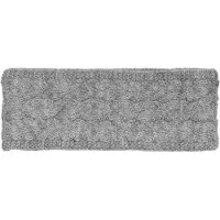 StyleBREAKER Stirnband "Strick Stirnband mit Zopfmuster", Damen, grau, Obermaterial: 85% Polyacryl PAN. 15% Polyamid PA., Modisch, Mützen Stirnband