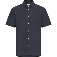 Blend Kurzarmhemd "Kurzarmhemd BHAurel", Herren, Gr. XL, N-Gr, blau (salute), Obermaterial: 100% Baumwolle CO., Hemden Kurzarmhemd