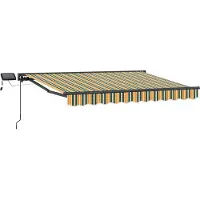 vidaXL Manueller Markisenrahmen mit LEDs 3 x 2,5 m
