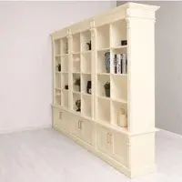 Casa Padrino Landhausstil Raumteiler Bücherschrank Creme 260 cm - Landhausstil Möbel