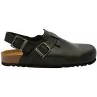 Scholl Clog Herren Olivier Backstrap Geöltes Leder Black-Schuhgröße 44