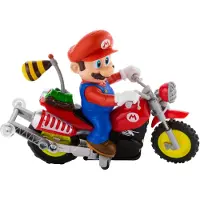 Hot Wheels Ferngesteuertes Mario Kart Wheelie Motocross, batteriebetriebenes Fahrzeug mit Fernbedienung, Motorrad, 6 Jahr(e), Kunststoff, Mehrfarbig