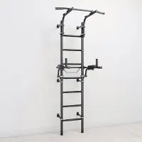 Jeflex Sprossenwand ClimbMaxx M9 inkl. Dip-Station Schwarz