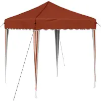 vidaXL Pop-up Partyzelt 195 x 195 x 245 cm Terrakotta Oxford-Stoff