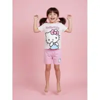 Hello Kitty T-Shirt Und Shorts Set, Hellrosa, 104-110