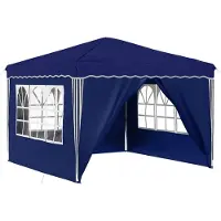Syfax Pop-up Partyzelt 288 x 288 x 245 cm Blau Oxford-Stoff