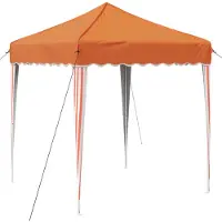 vidaXL Pop-up Partyzelt 195 x 195 x 245 cm Orange Oxford-Stoff