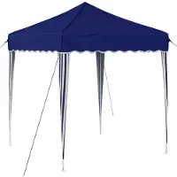 vidaXL Pop-up Partyzelt 195 x 195 x 245 cm Blau Oxford-Stoff