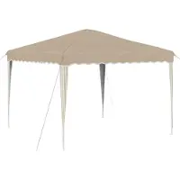 Syfax Pop-up Partyzelt 288 x 288 x 245 cm Creme Oxford-Stoff