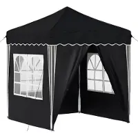 vidaXL Pop-up Partyzelt 195 x 195 x 245 cm Anthrazit Oxford-Stoff
