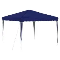 Syfax Pop-up Partyzelt 288 x 288 x 245 cm Blau Oxford-Stoff