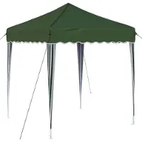 vidaXL Pop-up Partyzelt 195 x 195 x 245 cm Grün Oxford-Stoff