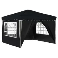 Syfax Pop-up Partyzelt 288 x 288 x 245 cm Anthrazit Oxford-Stoff