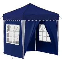 vidaXL Pop-up Partyzelt 195 x 195 x 245 cm Blau Oxford-Stoff