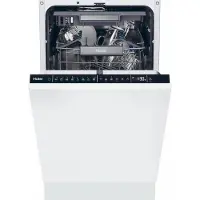 Haier I-Pro Shine Series 4 XI1C3TB2FB, Voll integriert, Single (45 cm breit), Weiß, 2 Korb/Körbe, Zusammenklappbar, Schublade