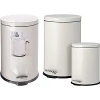 Excellent Treteimer 2 Stück 20 und 5 l Creme