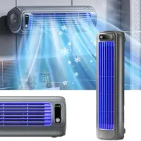 AKKEE Luftkühler Ventilator, Mobile Klimaanlage, Luftzirkulation Kühlventilator, Tischventilator, Ventilator, Luftkühler, Aircooler, 3 Geschwindigkeiten