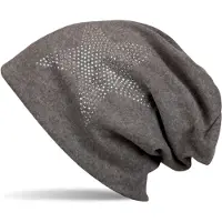 StyleBREAKER Beanie "Warme Beanie Mütze mit Strass Stern" 1 Stk.