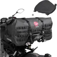 Bagtecs Set Hecktasche + Sitzkissen für Chopper / Custombike ST6 CB38214