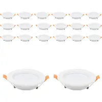 Aopunly LED Einbaustrahler 20x 5W KaltWeiß 6000K