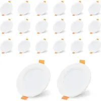 Jayseuw LED Einbaustrahler 20x 5W KaltWeiß 6000K