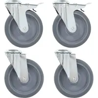 Syfax Lenkrollen mit Bolzenloch 4 Stk. 125 mm