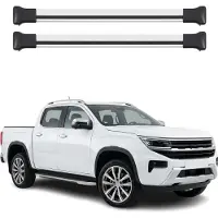 Omtec Dachträger Grundtäger für VW Amarok II 2023-2026 75kg Aluminium Silber 2tlg