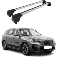 Omtec Dachträger Grundtäger für BMW iX1 U11 2022-2026 75kg Aluminium Silber 2 tlg