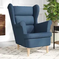 vidaXL Praktischen Sessel Blau 74x84x100 cm Stoff - Fernseh- & Relaxsessel ,design Möbel 6135594 1parcel