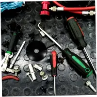 Markenlos Kugelstopper für Gartenschlauchaufroller, Gummi Schlauchverschluss 6x6x1,26 Zoll mit 4-Punkt Druckluftschlauchtrommelbegrenzer