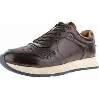 Tamaris Herren Sneaker aus Leder in Braun mit Schnürverschluss, Absatz ca. 2,5 cm, Größe 43