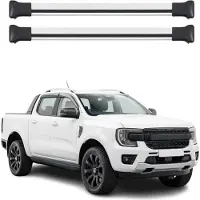 Omtec Dachträger Grundtäger für Ford Ranger T6 P703 2022-2026 Aluminium Silber 2 tlg