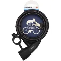 Gerda - Fahrrad-Kettenschloss, Flex PP7606 (Einheitsgröße) (Schwarz)