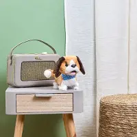 Jeux 2 momes Batteriebetriebenes Galipette-Hunde-Plüschtier